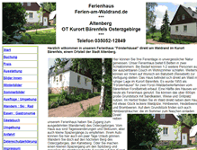 Tablet Screenshot of ferien-am-waldrand.de